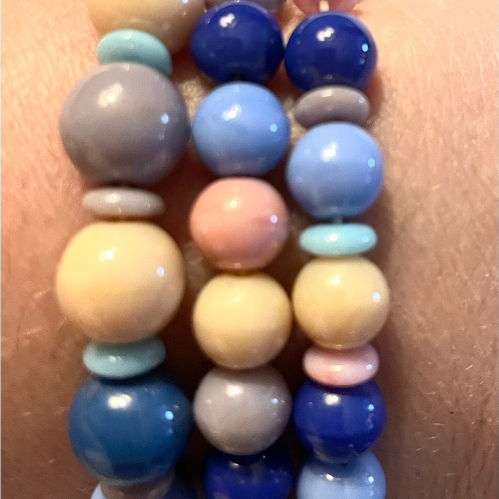 3 Beaded Bracelets (pictured)$7 Each